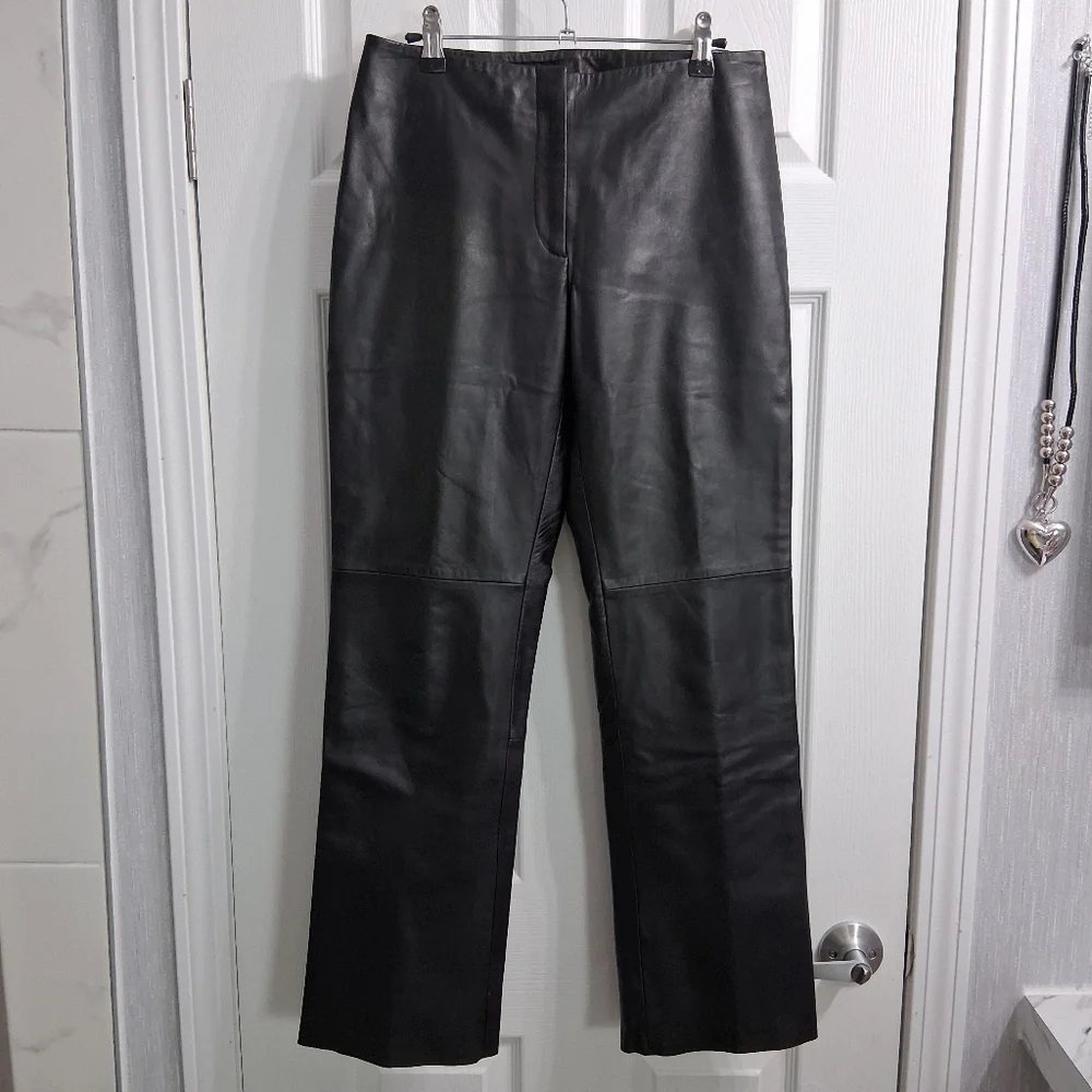 Vakko VS2 Lambskin Leather Pants Butter Soft Excellent Condition 6P - Picture 14 of 15
